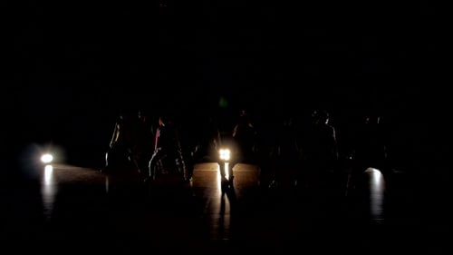 Silhouettes of Dancers Posing with Classical and Modern Hip Hop Dance. Dance on Basketball Arena