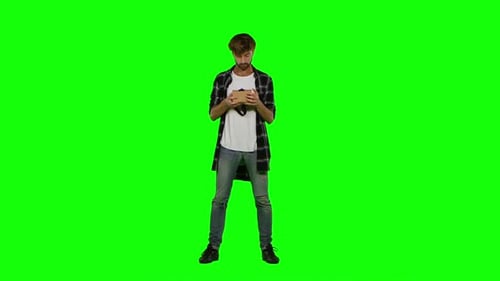 Google de realidade virtual. Tela verde