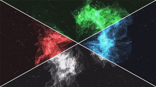 Cosmic Energy Field Animation with Dynamic Color Shift