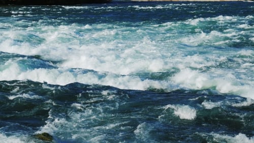Raging Rapids of the Niagara River Before the Waterfall