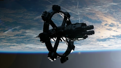 Station spatiale tournant autour de la Terre
