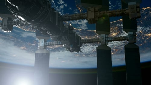 Station spatiale internationale en orbe autour de la Terre