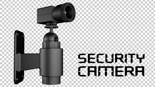 Rotating 3D Security Camera on Wall Mount