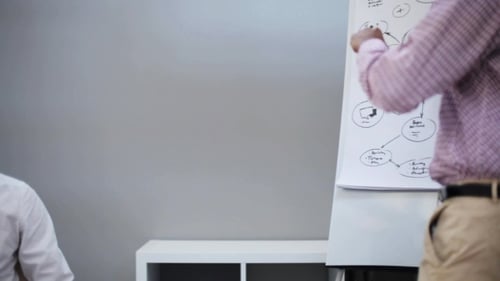 Business Team with Scheme at Presentation