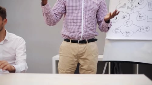 Business Team with Scheme at Presentation