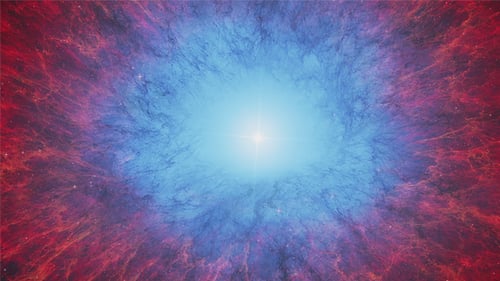 Abstract Space Nebula Light Beam Seamless Loop Background