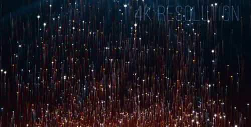 Dynamic Abstract Glowing Lines and Particles Background