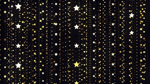 Shimmering Golden Stars Falling Celebration Background