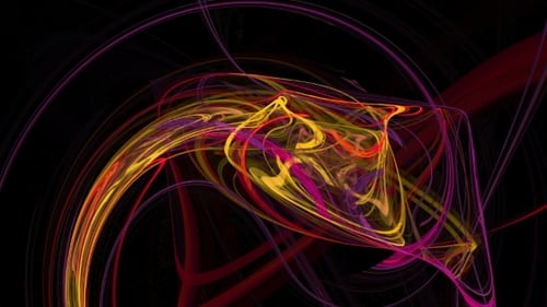 Fondo de movimiento abstracto de ondas coloridas