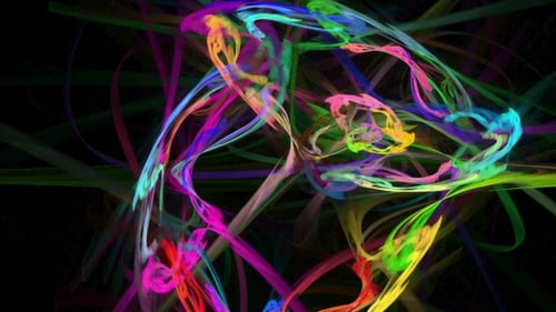 Bunte Aquarell-Explosion abstrakte Schleifenbewegung