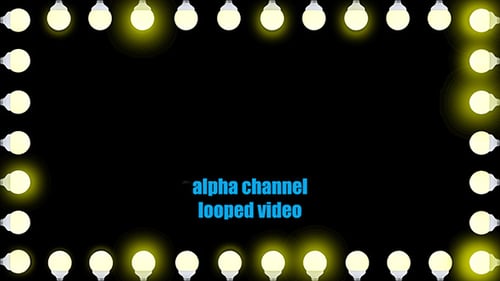 Animated Glowing Light Frame Loop