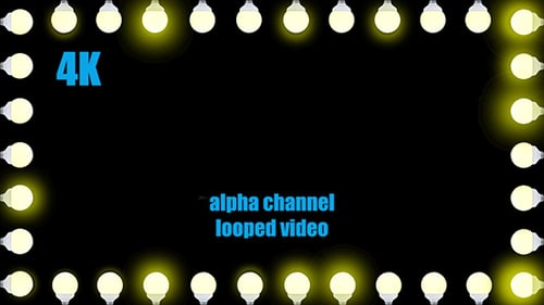 Animated String Lights Frame for Festive Events