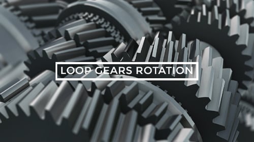 Interlocking Mechanical Gears Turning Seamlessly in a Detailed 3D Animation