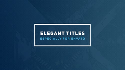 Clean Geometric Title Animations for Presentations