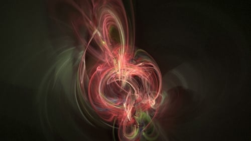 Fondo de movimiento abstracto de curvas coloridas