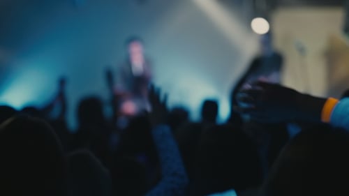 Carefree Youth Dancing in the Night Club