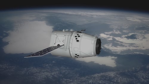 Satellit über Erde