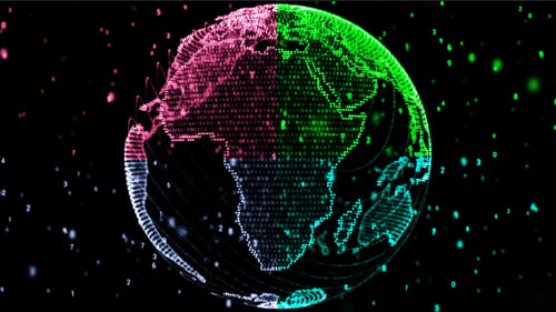Digital World Globe in vier Versionen