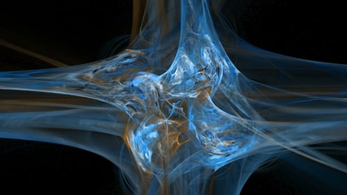 Fondo de movimiento abstracto de curvas coloridas