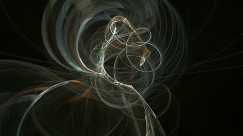 Fondo de movimiento abstracto de curvas coloridas