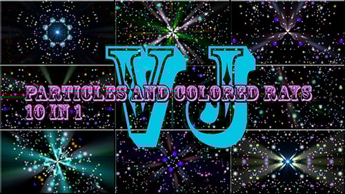 Seamless Looping Abstract Light Particles Background Collection