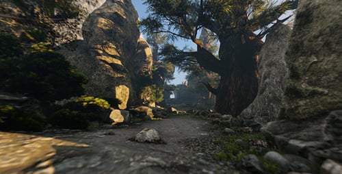 Área de estrada fantástica