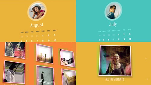 Calendar Concept Photo Throwback