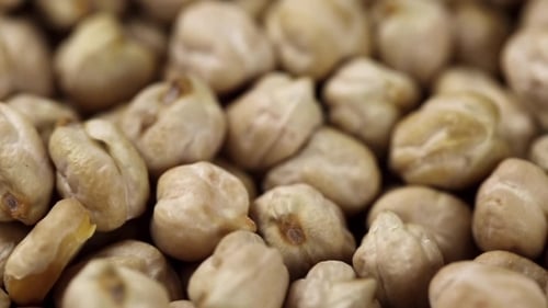 Extreme Close Up of Cooked Chick Peas