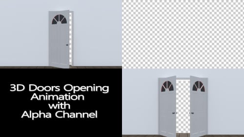 Minimalist Door Opening Reveal Transition