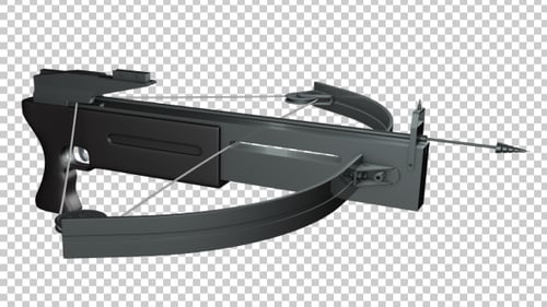 Animated 3D Crossbow Weapon Rotation