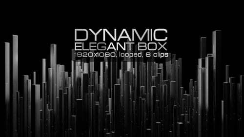 Dynamic Geometric Box Animation Loop Background