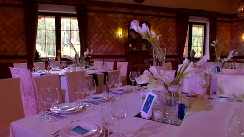 Tables with Chairs in Restaurant