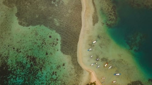 Beautiful Tropical Beach, Aerial View. Tropical Island.