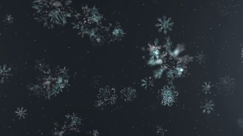 Elegant Falling Snowflakes Winter Overlay Background