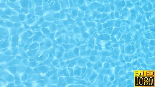 Seamless Loop of Blue Water Surface with Shimmering Light Reflections