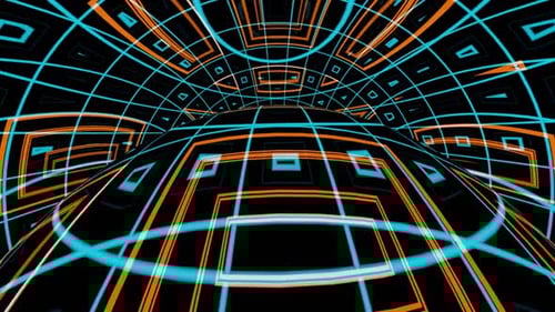 Vj Loop Animation Of A Flight Through An Endless Sci Fi Tunnel 02