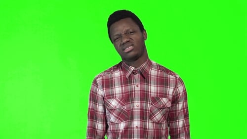 Young Man Making Wry Face
