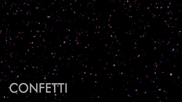 Colorful Confetti Falling for Celebratory Occasions, Interface Effects ...