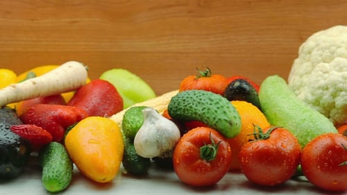 Variety of Fresh Vegetables on Display