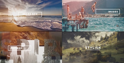 Modern Dynamic Slideshow Opener with Stylish Cinematic Transitions