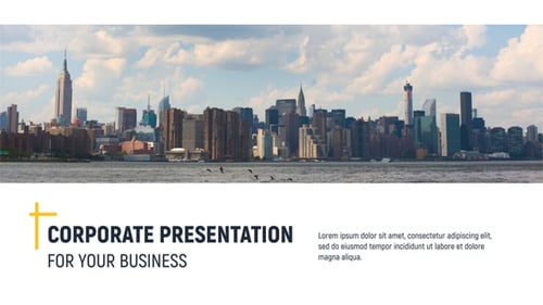 Modern Geometric Business Presentation Opener