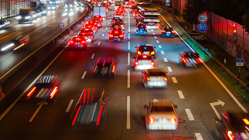 Traffic Night Highway