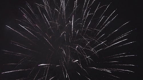 Brilliant Fireworks Exploding in the Night Sky