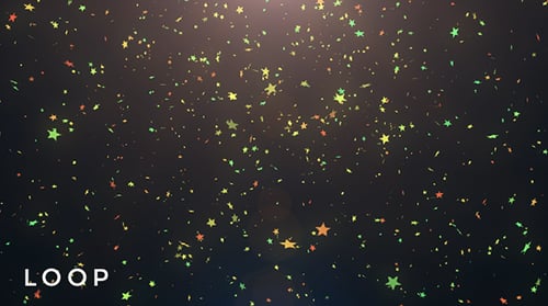 Animated Falling Star Confetti Background