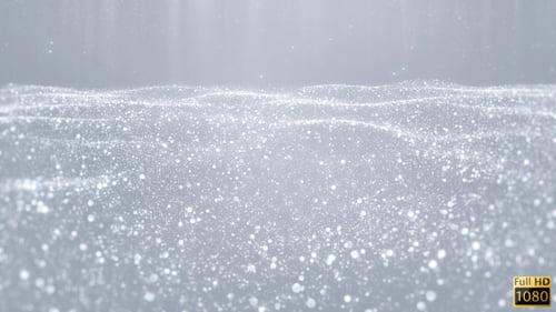 Elegant Abstract Sparkling Particles Fluid Loop Background