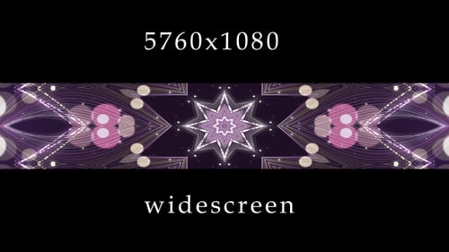Shimmering Abstract Star Kaleidoscope Widescreen Background