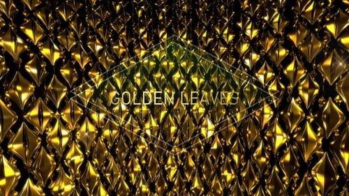 Golden Abstract Geometric Pattern Loop Background