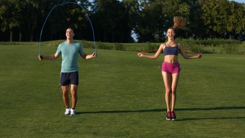 Physical Education on a Green Meadow