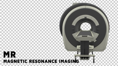 3D Medical MRI Scan with Alpha Channel Entrance