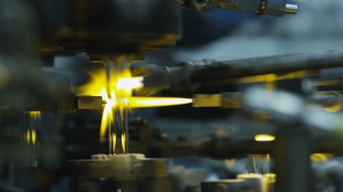 Firing Glass Ampoules at the Glass-blowing Factory